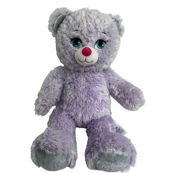 Build A Bear Plush Disney Olafs Frozen Adventure Anna Bear Purple Sparkle BAB - Picture 1 of 12